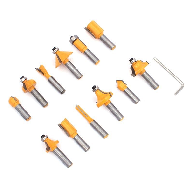 Shaped Cutters For Wood 12pcs Wood Case