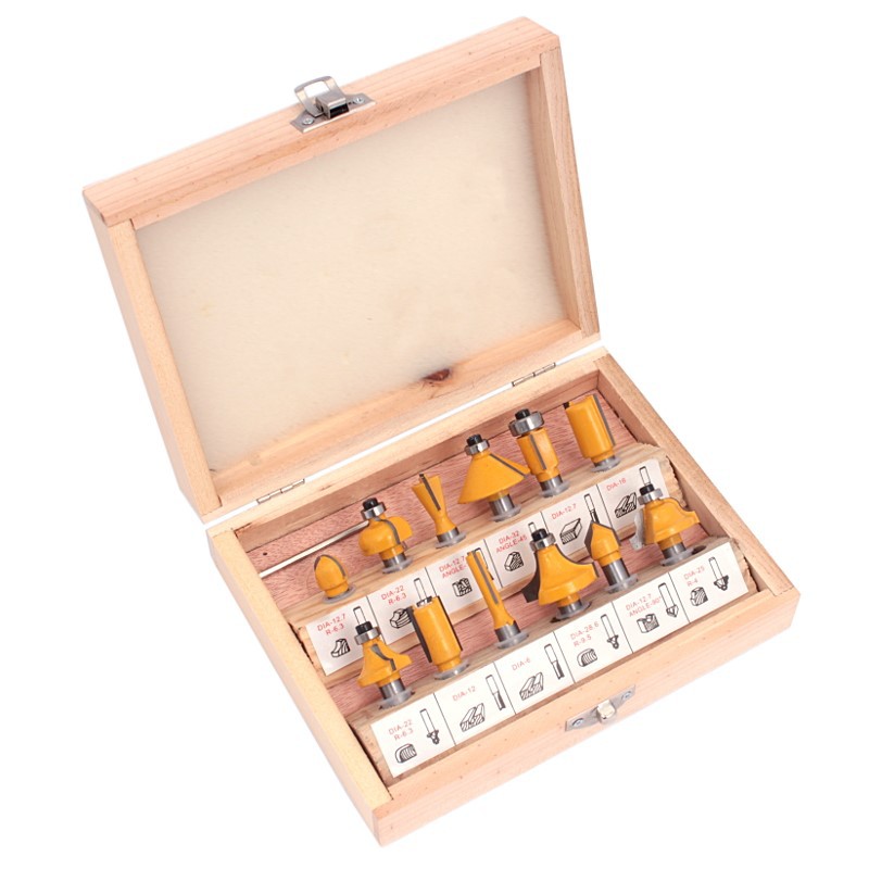 Torwyr siâp ar gyfer achos pren pren 12pcs